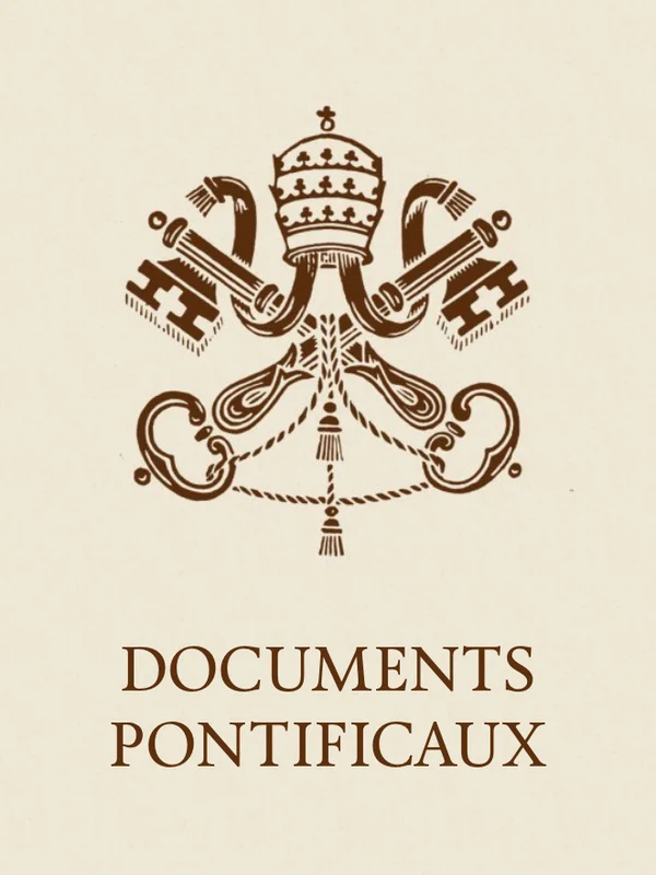 Documents pontificaux, couverture