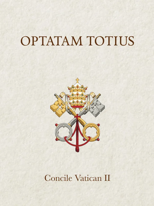 Optatam Totius, couverture