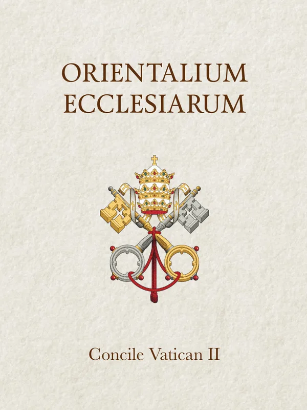 Orientalium Ecclesiarum, couverture